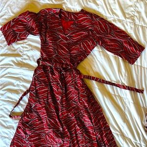 African handmade wrap dress